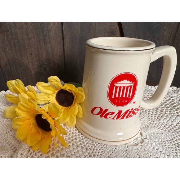 Vintage Ole Miss University Beer Stein Mug Tankard College Memorabilia - Picture 1 of 7